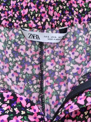 Pantalón estampado floral talla única
