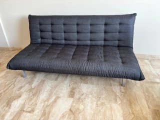 Sofá Cama Modular Gris 2 Piezas