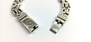 Pulsera eslabones gruesos de plata 925 hombre