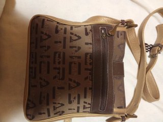 Bolso Lancaster Marrón y Dorado