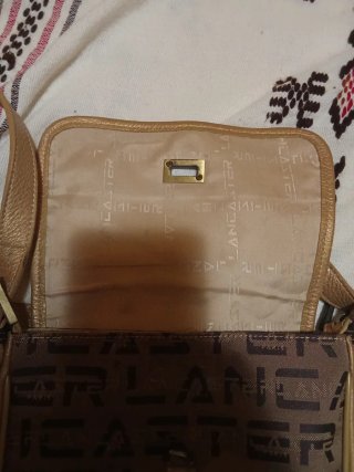 Bolso Lancaster Marrón y Dorado
