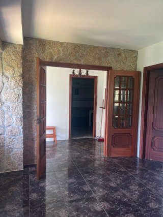 Puertas dobles madera maciza con cristal