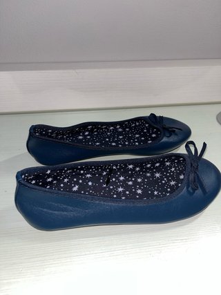 Manoletinas TEX azul marino (T.35)