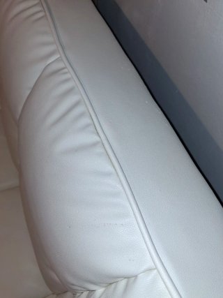 Sofá Cama Clic Clac Piel Sintética Blanco