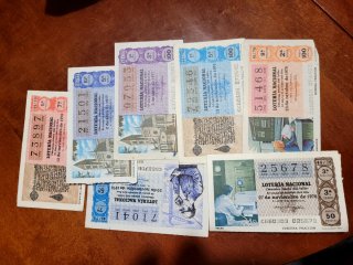 Lotería Nacional Billetes Antiguos
