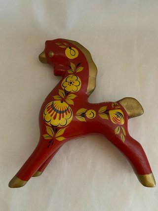 Cavallino Khokhloma URSS Legno Vintage