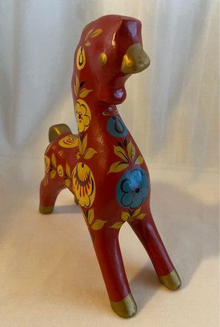 Cavallino Khokhloma URSS Legno Vintage