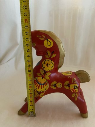 Cavallino Khokhloma URSS Legno Vintage