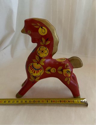 Cavallino Khokhloma URSS Legno Vintage