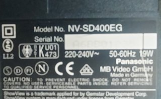 Lote de Repuestos VHS Panasonic NV-SD400EG
