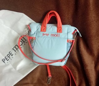 Bolso Pepe Moll azul y naranja sin estrenar