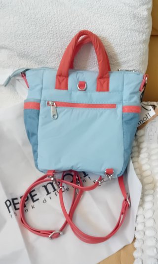 Bolso Pepe Moll azul y naranja sin estrenar