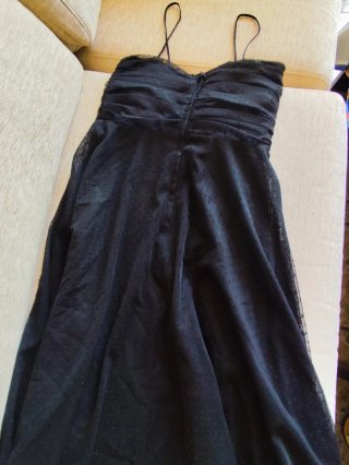Vestido negro tirantes fiesta