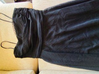 Vestido negro tirantes fiesta