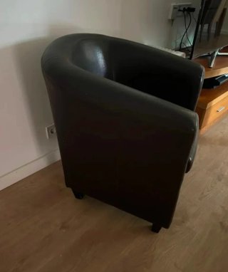 Sillón Butaca marrón + cojín (Envío GRATIS)