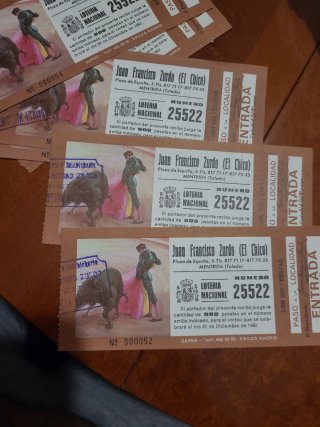 Entradas de toros antiguas