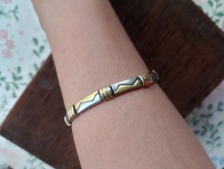 Pulsera Acero Baño Oro 18k