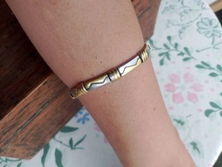 Pulsera Acero Baño Oro 18k