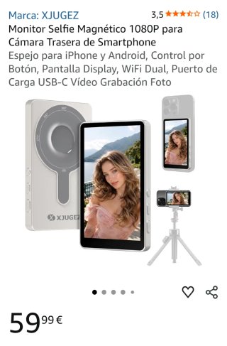 Xjugez Selfie Monitor para Android y iPhone