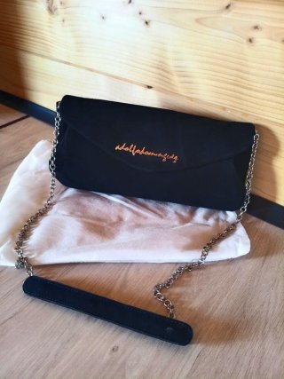Bolso Adolfo Domínguez Negro Piel