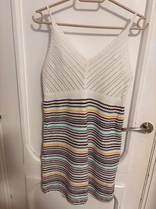 Vestido de punto multicolor