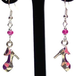 Pendientes Sandalias Tacón Rosa Coquette Aesthetic