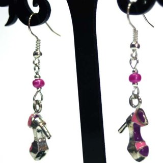 Pendientes Sandalias Tacón Rosa Coquette Aesthetic