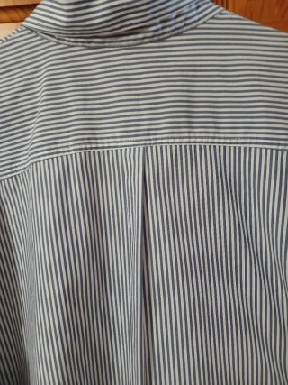 Camisa Rayas Azul Blanco Talla XL par chicas