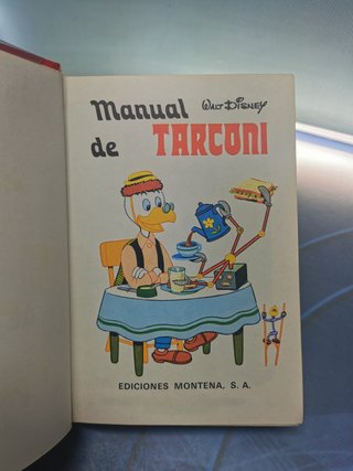 Libro MANUAL DE TARCONI, WALT DISNEY, MONTENA, 1977