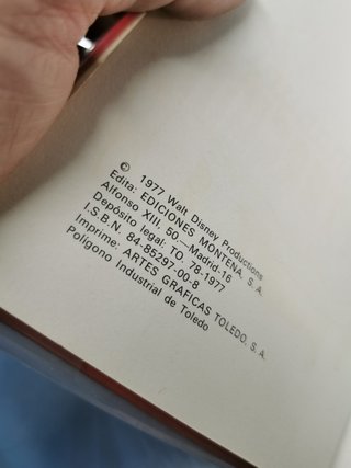 Libro MANUAL DE TARCONI, WALT DISNEY, MONTENA, 1977