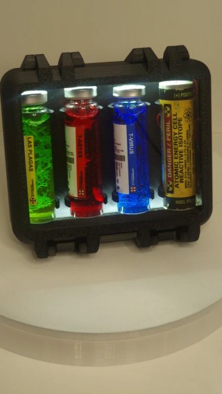 Virus Case 3 vials