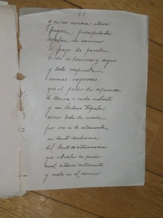 Manuscrito Carlos Herrero Muñoz ORIGINAL INEDITO