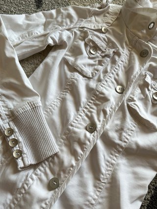Vestido Chaqueta blanca Stradivarius 2000s