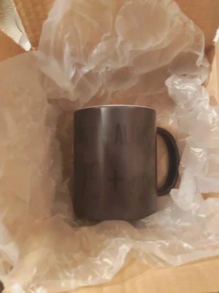 LOTE 8 Tazas cerámica texto alemán