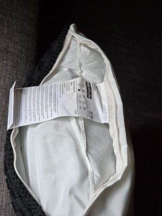 Cojín y funda exterior trenzado Negro IKEA. NUEVOS