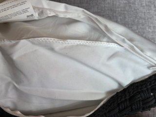 Cojín y funda exterior trenzado Negro IKEA. NUEVOS