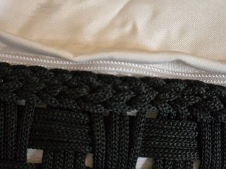 Cojín y funda exterior trenzado Negro IKEA. NUEVOS