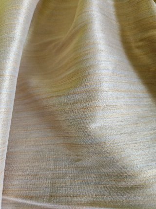 Set 2 Cortinas Beige y Doradas Satinadas