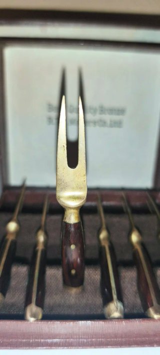 Set Posate Bronzo Vintage R.T.B. Makers Bangkok