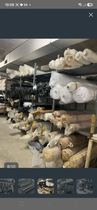 Tejido blanco con bordado