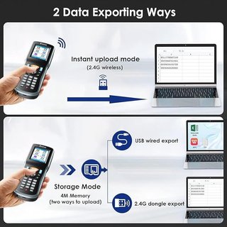 Eyoyo escáner inventario 1D 2D TFT inalámbrico