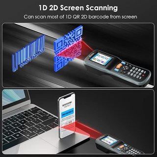 Eyoyo escáner inventario 1D 2D TFT inalámbrico