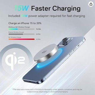 Minthouz Qi2 Magnetic Wireless Charger 15w