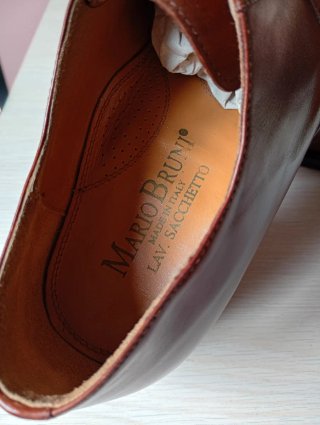 Scarpe uomo artigianali eleganti marroni Pelle