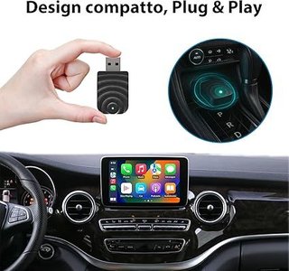 Astraon CarPlay y Android Auto inalámbrico 2 en 1
