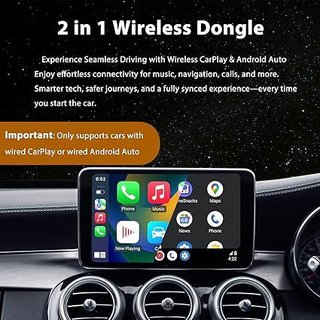Astraon CarPlay y Android Auto inalámbrico 2 en 1