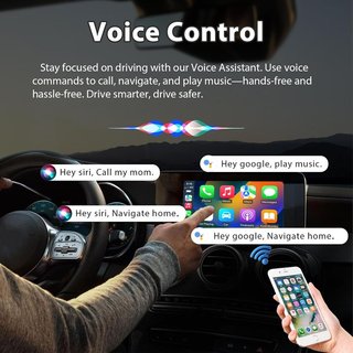 Astraon CarPlay y Android Auto inalámbrico 2 en 1