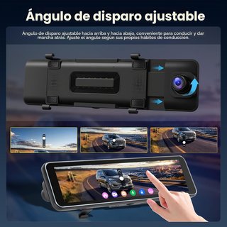 HIKITY Espejo Retrovisor Dash Cam 10,8'' 4K WiFi