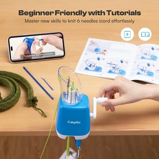CAYDO KC-H1 tricotin 6 agujas portátil ABS DIY
