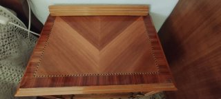 Secreter/librería vintage madera/marquetería a50.
